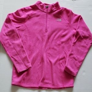 North Face Girls L (14-16) Fleece Pink VGUC
